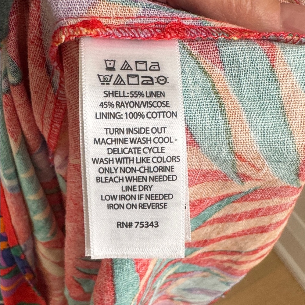C&C California Tropical Linen Blend Maxi Dress – Size S – NWT - Picture 7 of 7